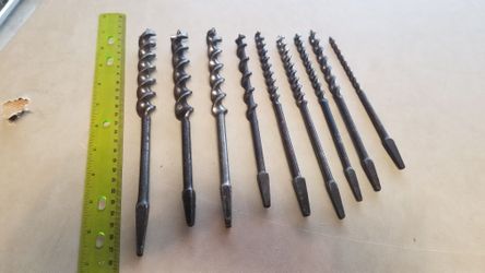 Industrial drill bits 1/2 bits great cond