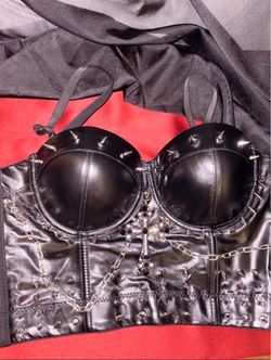 black gothic/punk corset