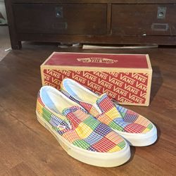 Vans PRIDE , White Multicolor Print, Canvas. Size 12 Men’s