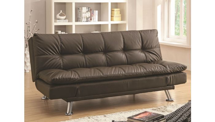 Brown Leather Couch That Folds Into Bed