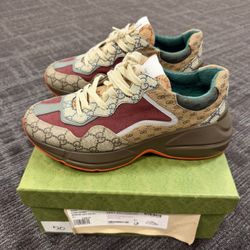 Gucci Rhyton Brick Red  Size 10 100% Real Authentic! 