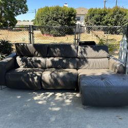 Reclining Leather Couch