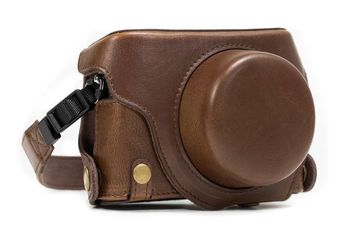 Protective Leather Camera Case (Dark Brown)