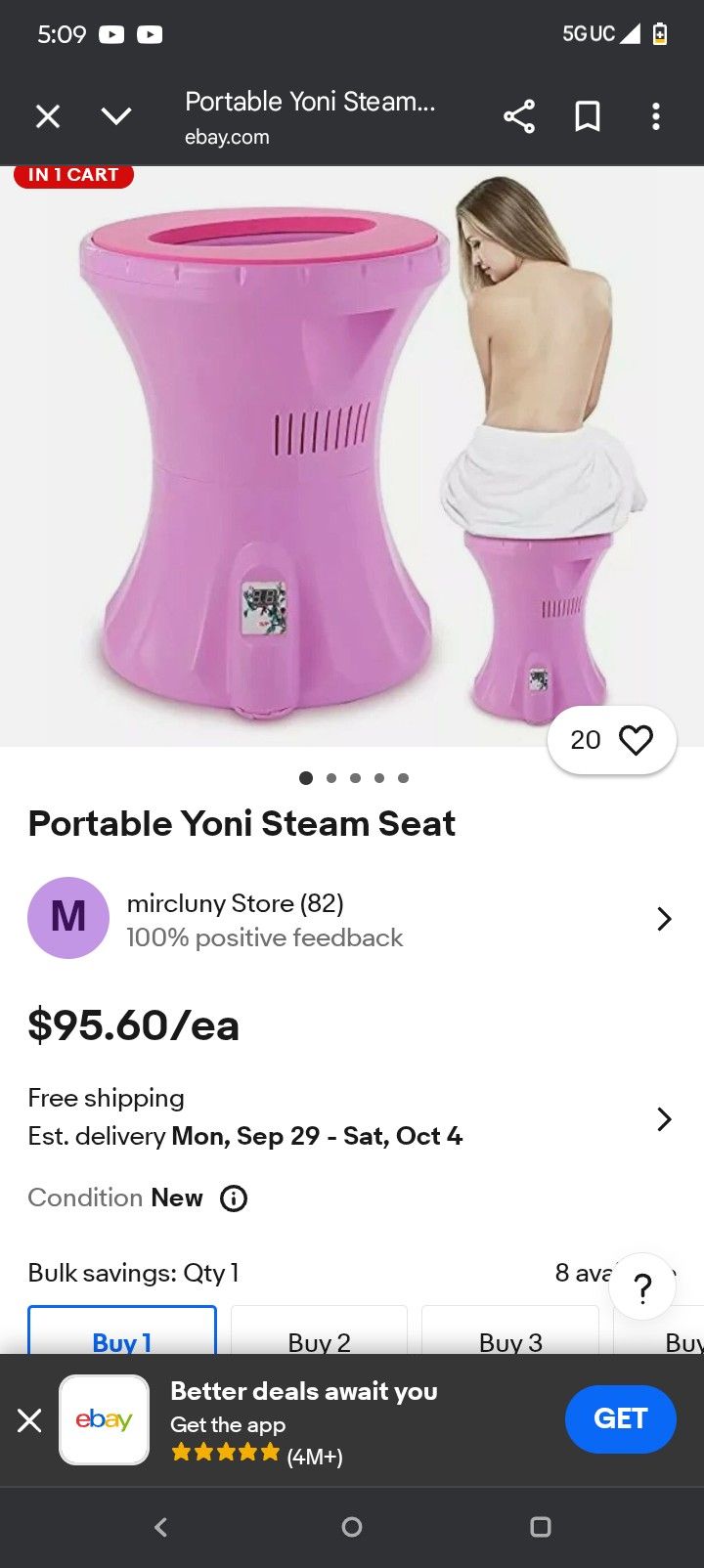Yoni Steaming Seat Vaginal Portable Spa