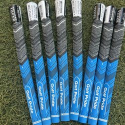 Golf Pride MCC Plus 4 Blue Grips Set of 8