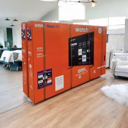 HD265 98” Onn smart 4k Roku led Uhd tv floor model 