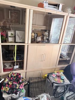 White oak entertainment center