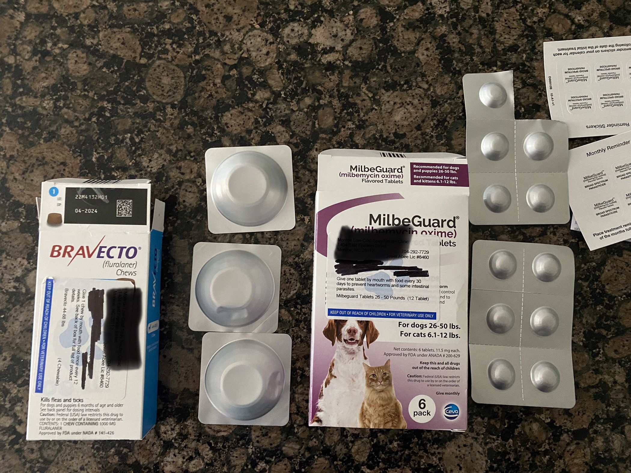 Bravecto and milbeguard For Dogs