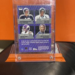 1999 Topps M19 Mystery Football Card. Comes In New Hard Case And Back Still Has Solid Protective Skin Protector On It . 