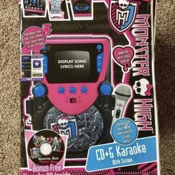 Monster high cd+g karaoke with screen