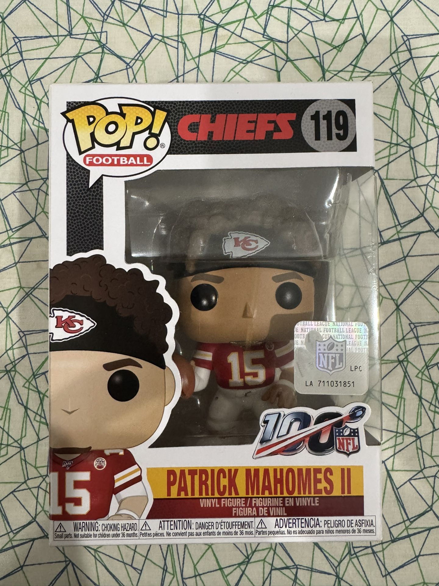 Patrick Mahomes Funko Pop #119