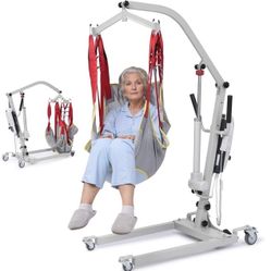 Electric Patient Lift, Medical Transfer Lifts for Seniors with Sling, Sit to Stand Lift for Elderly, Full Body Transfer Chairs for Bed, Car, Wheelchai