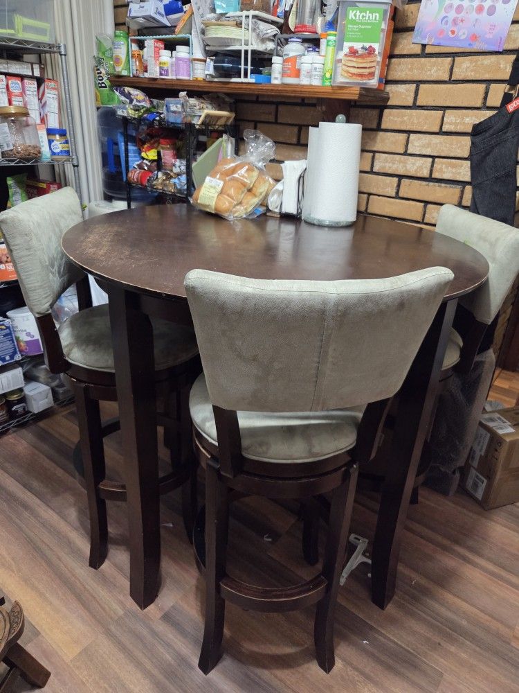 Round Table With 4 Chairs