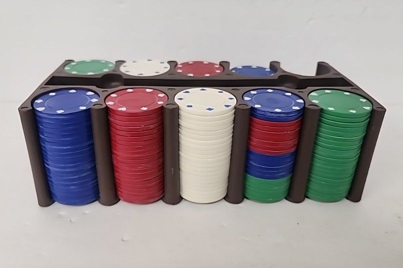 Poker Chips - 196 Chips Total