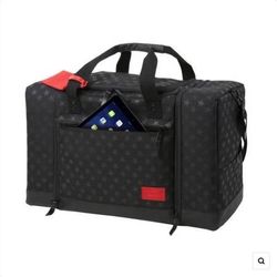 Hex X Stance Sneaker Duffel Black Travel Bag, Laptop Luggage 