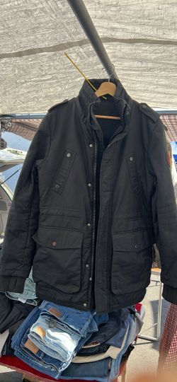 Zadig and Voltaire Black Military-Style Zip-Up Jacket