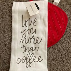  Dish towel and potholder