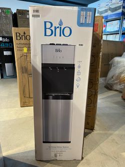 New in Box – Brio Tri-Temp 2-Stage Bottleless Countertop Water Cooler – Hot, Cold & Room Temp, UV Self-Cleaning Stainless Steel