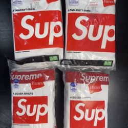 Supreme Mens XL TEES & BOXER BRIEFS