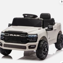 Dodge Licensed RAM 3500 12V Kids Ride On Truck Remote Control,2WD & Rear Shock