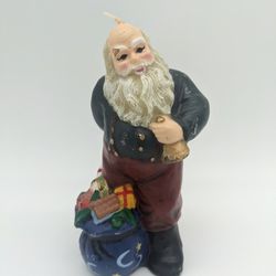Vintage Santa Clause Wax Candle 6” Never Lit