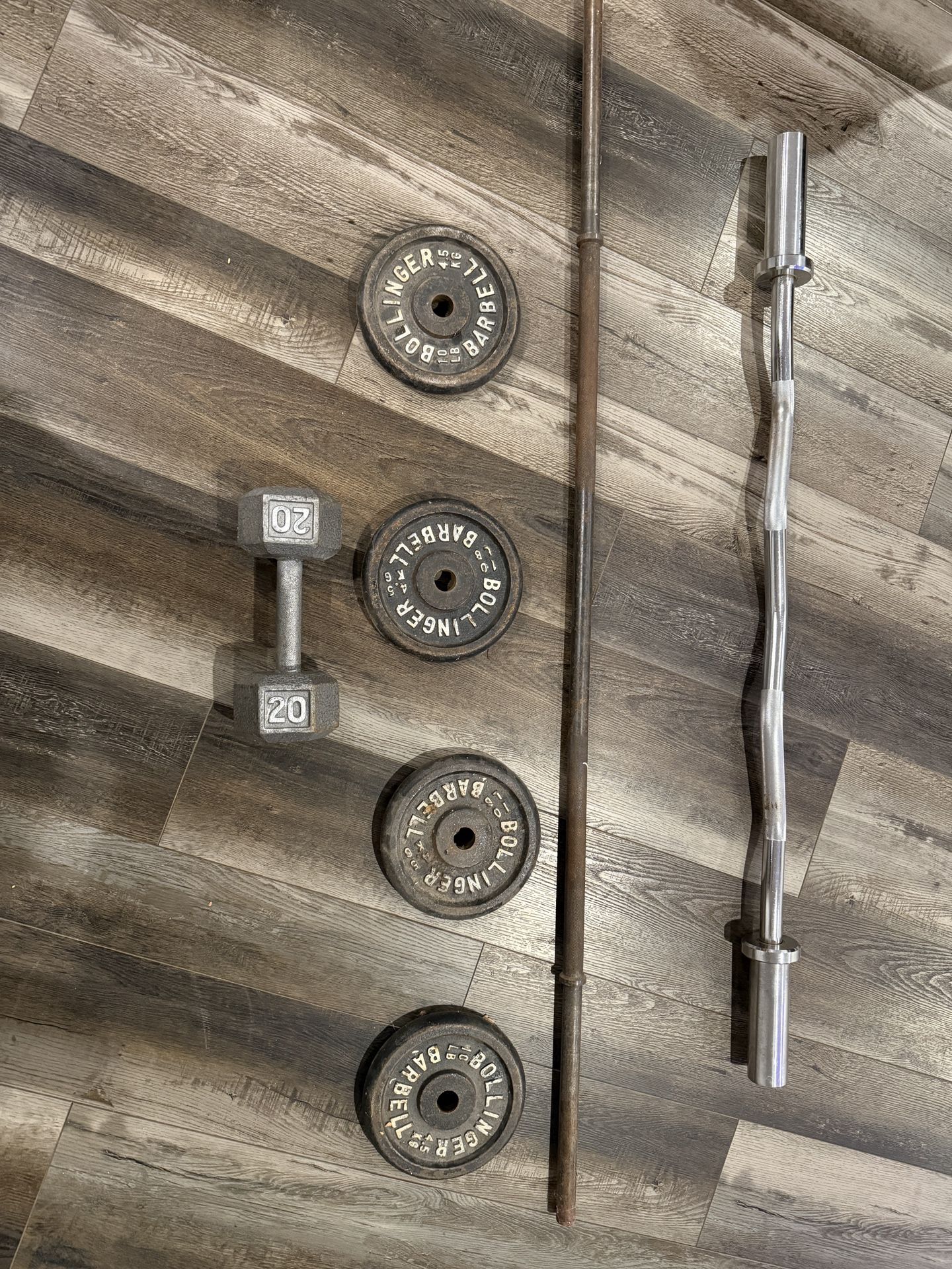 Curl Bar, Barbell, Weights