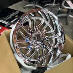 New Wheels TIS544C Chrome 22x12 5x127 For Sale, Fits Jeep Wrangler FINANCE AVAILABLE