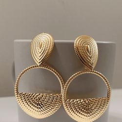 Gold Statement Earrings 