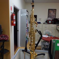 Yamaha Straight Neck Soprano Model 61 Purple Logo Japan