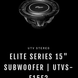 Utv Stereo 15 In Subwoofer 