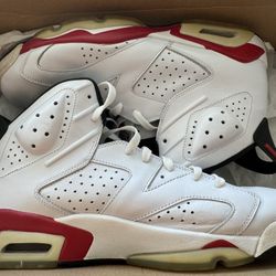 Jordan 6 Red and White