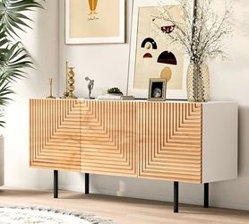 57”Mid Century Modern TV Stand