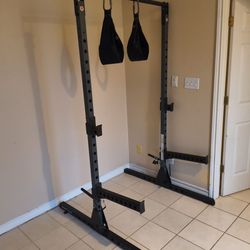 Squat and Bench Press Rack w/ 45lb Barbell