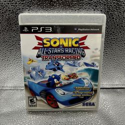 Sonic All Stars Racing Transformed Sony PlayStation 3 PS3, TESTED & WORKING! Complete