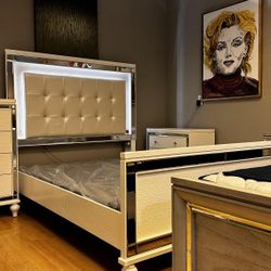 Valentino Bedroom Furniture Set 🌟⭐$39 Down Payment with Financing ⭐ 90 Days same as cash