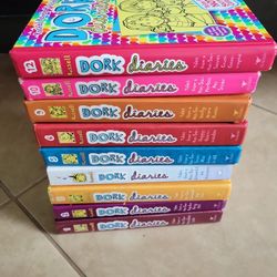 Dork Diaries Book Lot 1,2,3,4,5,6,9,10 &12