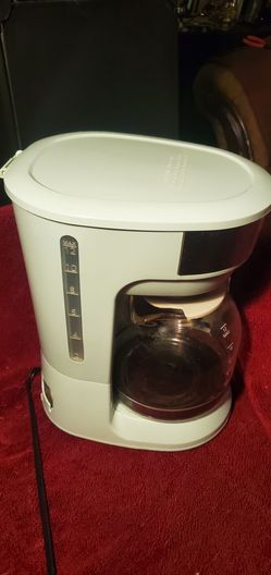 12-Cup Drip Coffee Maker White