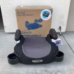 New in Box $22 Kids Graco (TurboBooster 2.0) Backless Booster Car Seat, Ages 4-10 yr, Weight 40-100 lbs 