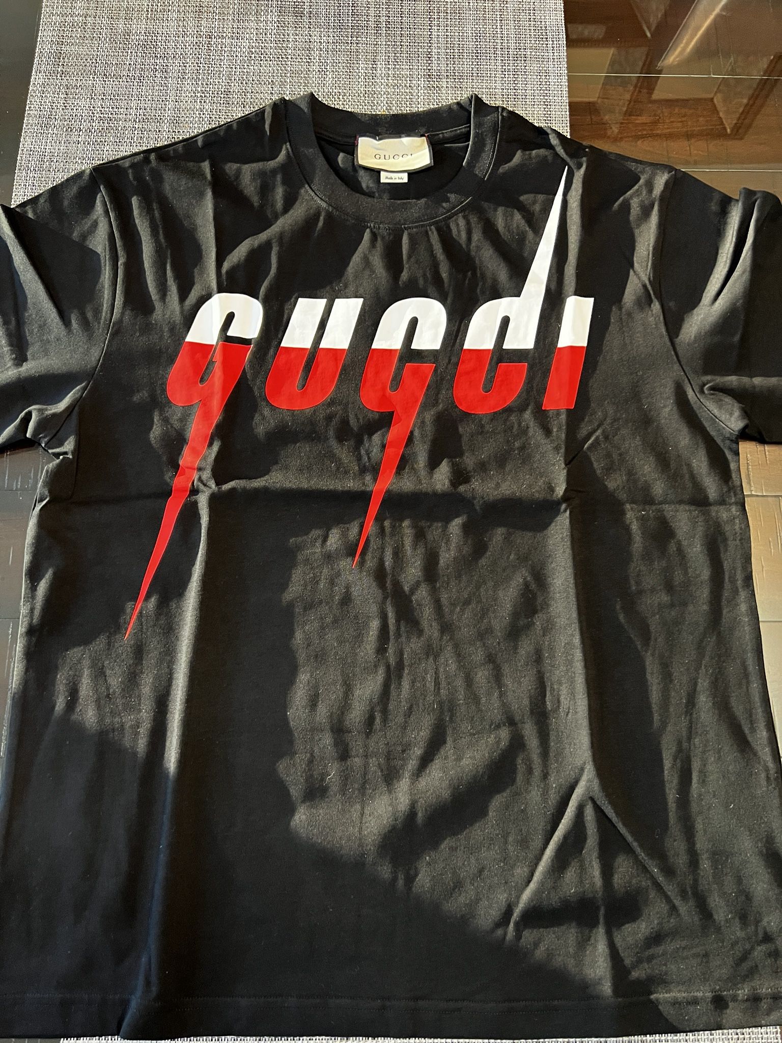 Gucci Blade Print T-Shirt Black Size Medium