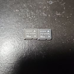 Two Ps-Vita 16gb Memory Cards