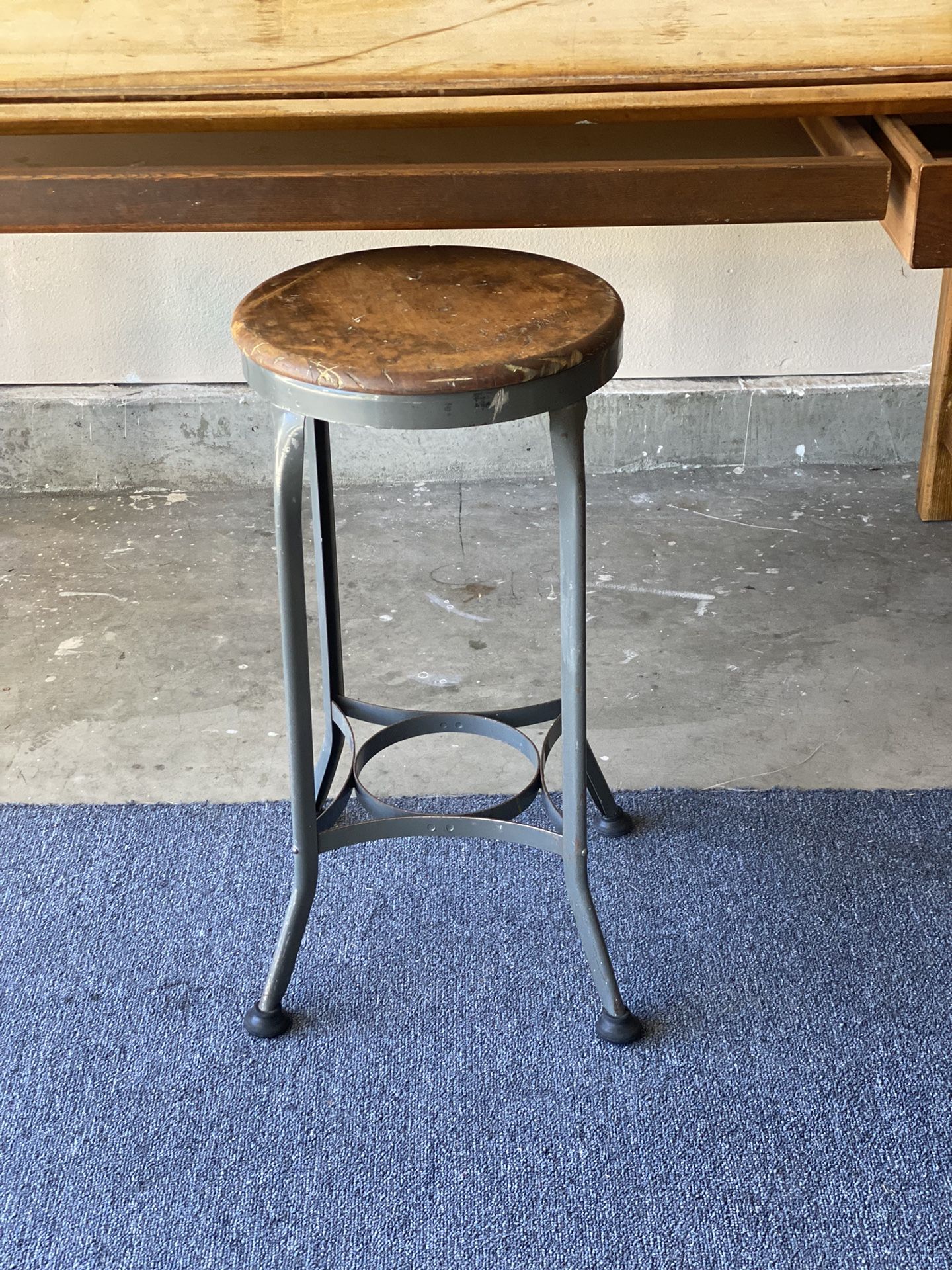 Vintage Toledo Shop Stool