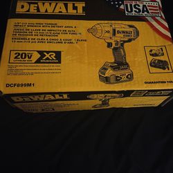 Dewalt 1/2 High Torque Impact Wrench With Detent Anvil Kit 