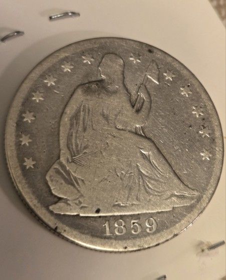 USA Seated Liberty Half Dollar 1859