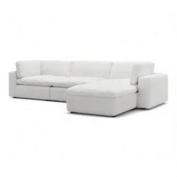 ✨ Bloom 4-Piece Modular Sofa (Cloud Couch Style) – Grey