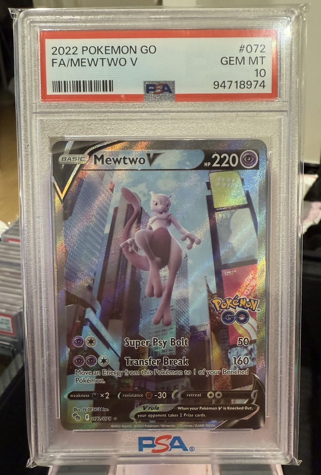 Mewtwo V Alt Art PSA 10