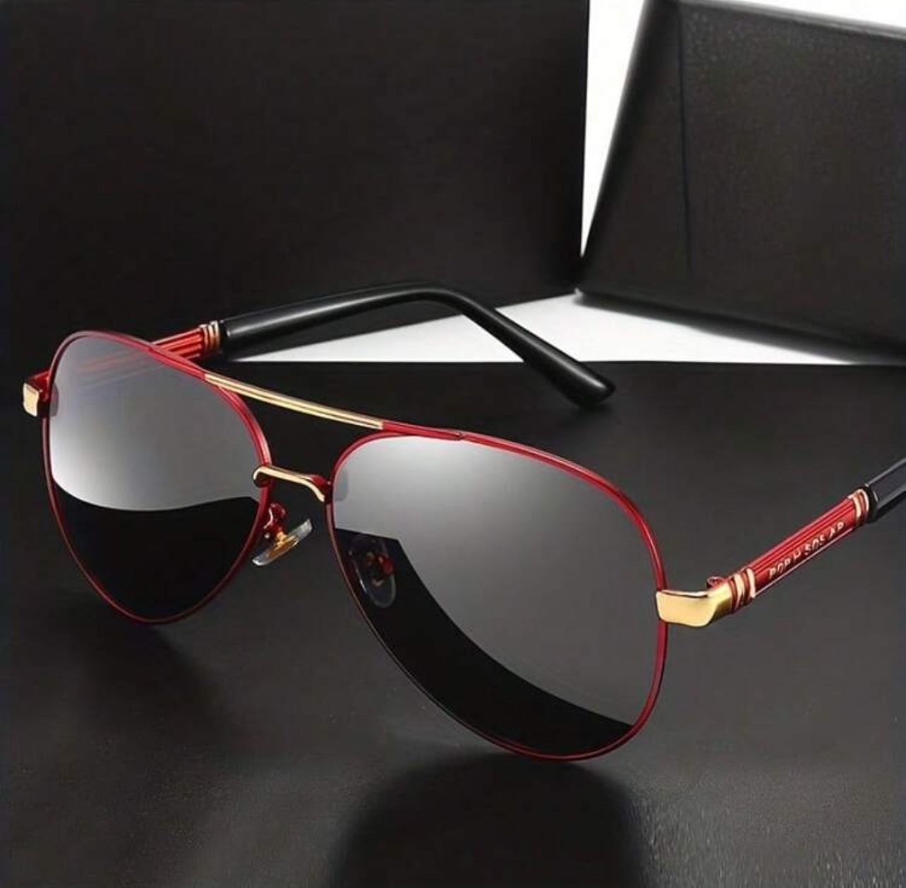 Unisex Stylish Red Frame Sunglass
