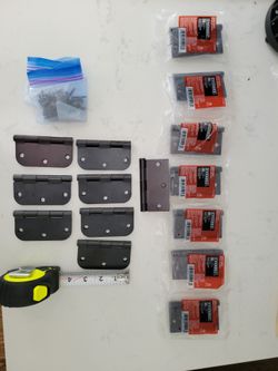 Door Hinges  3 1/2 Inches Oil Rubbed Broonze Finish With Screws
