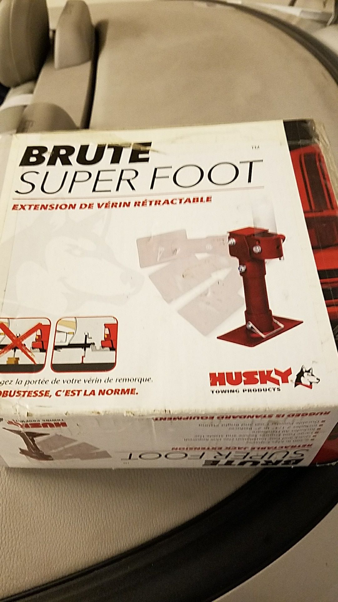 Brute super foot for travel trailer tongue