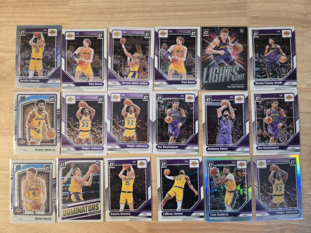 Los Angeles Lakers Lot - 2024-25 Panini Donruss Optic