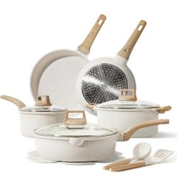 CAROTE 14 Pcs Reinforced die-cast Pots 